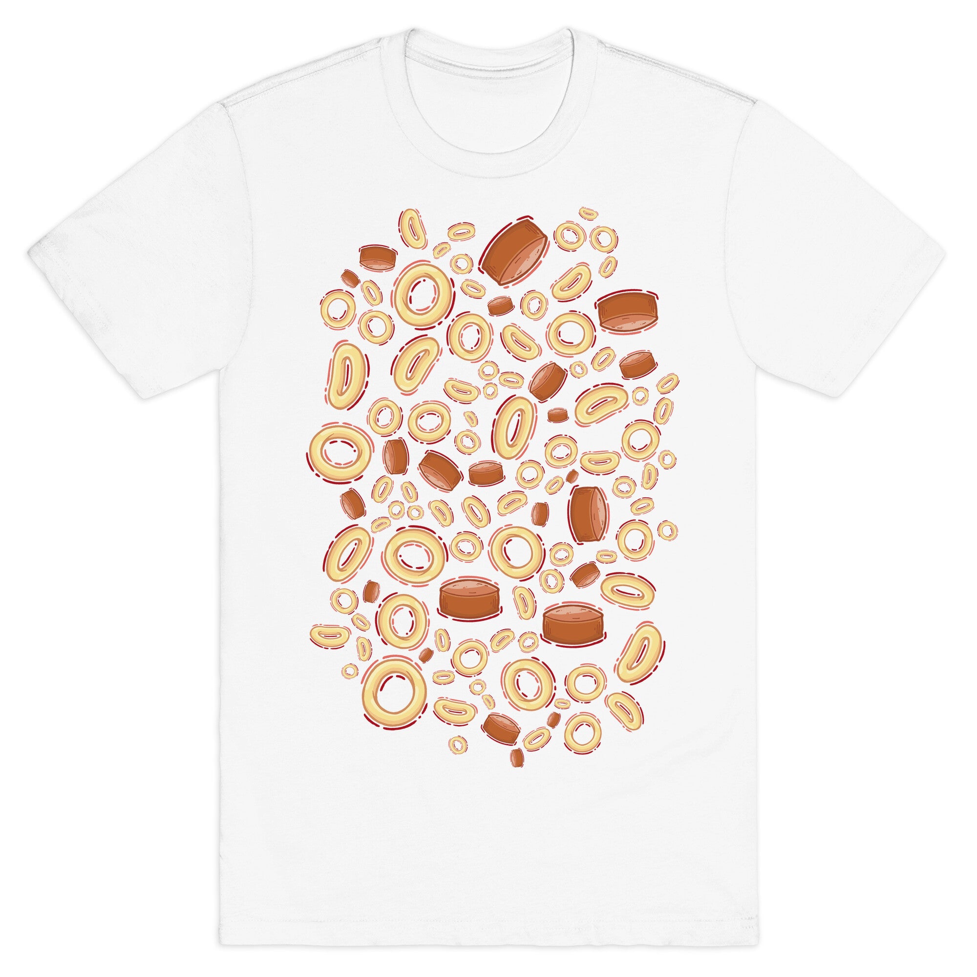 Spaghettios With Franks Pattern T-Shirt